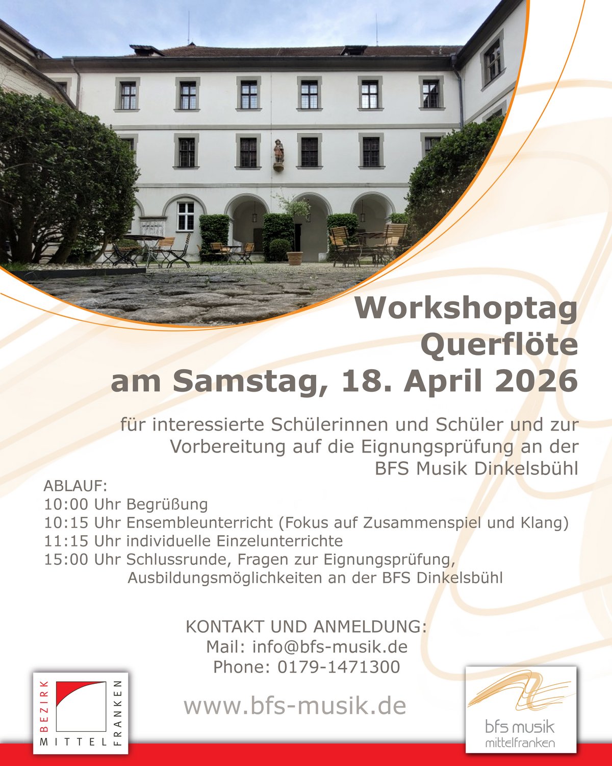 Workshoptag Querflöte Flyer zum Workshoptag Querflöte